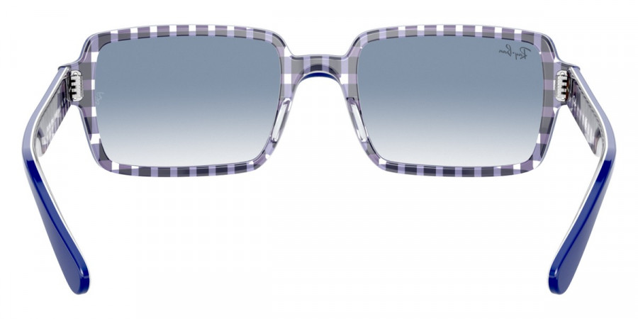 Color: Blue On Vichy Blue/White (13193F) - Ray-Ban RB218913193F52