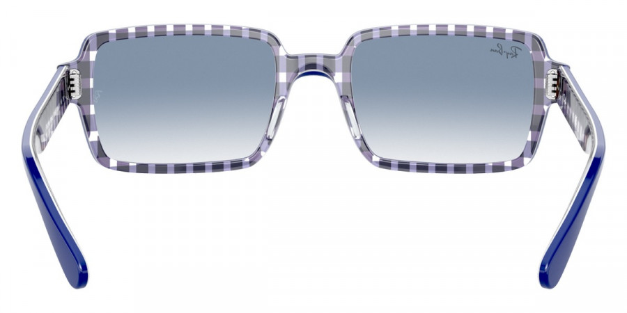 Color: Blue On Vichy Blue/White (13193F) - Ray-Ban RB218913193F54