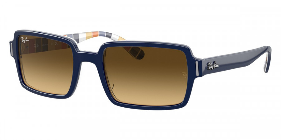 Color: Blue On Stripes Orange/Blue (132085) - Ray-Ban RB218913208552