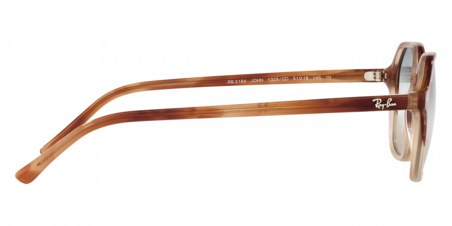 Color: Gradient Light Brown Havana (1328GD) - Ray-Ban RB21941328GD51