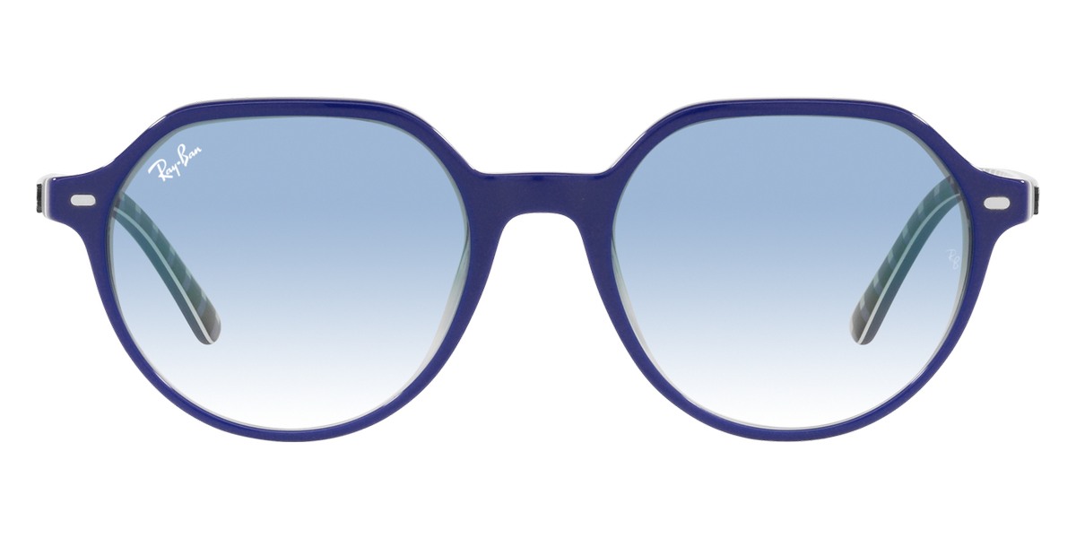 Ray-Ban™ Thalia RB2195 13193F 53 Blue On Vichy Blue/White