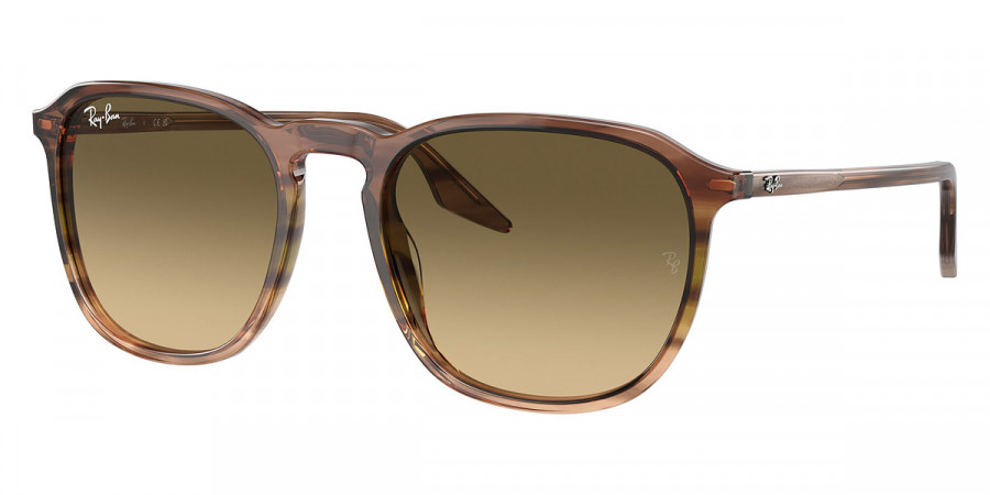 Color: Striped Brown and Green (13920A) - Ray-Ban RB220313920A52