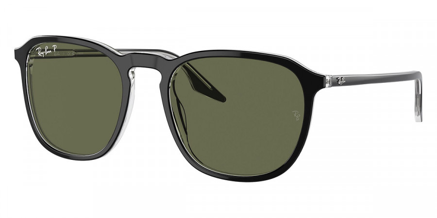 Color: Black on Transparent (919/58) - Ray-Ban RB2203919/5855