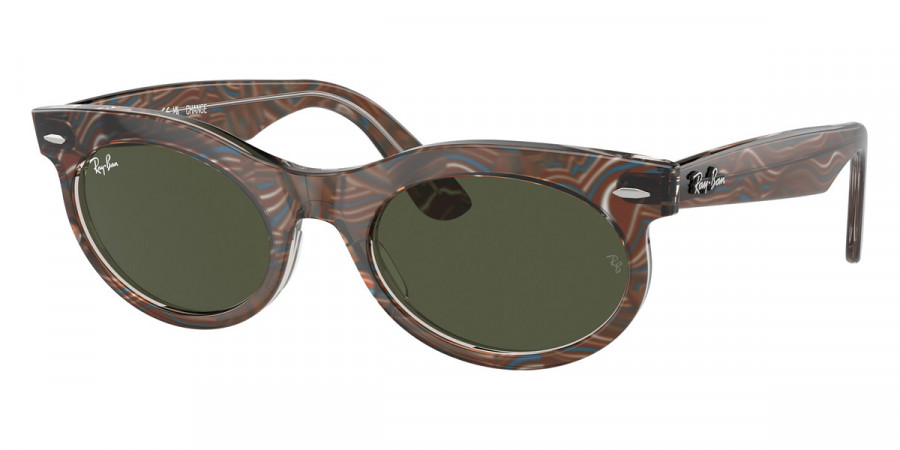 Ray-Ban™ Wayfarer Oval RB2242 138331 53 - Photo Waves Gray