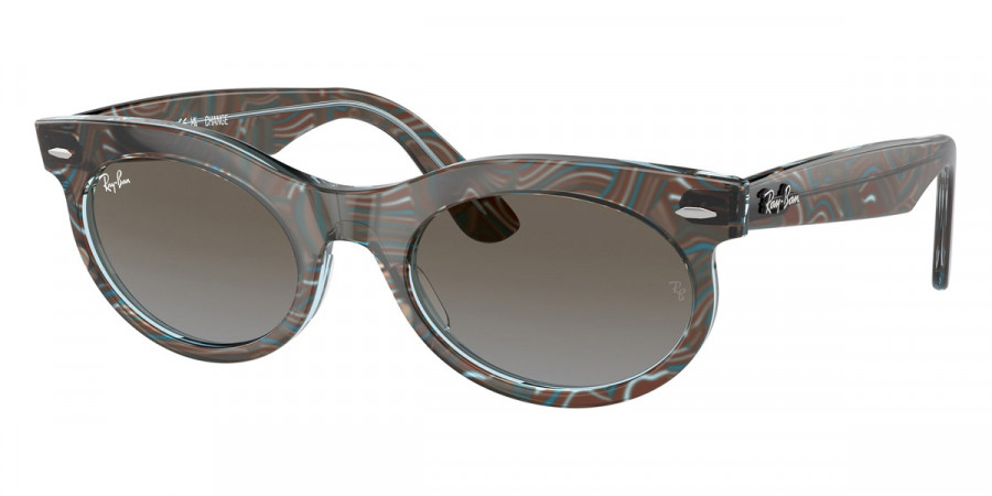 Ray-Ban™ Wayfarer Oval RB2242 138596 53 - Photo Waves Azure