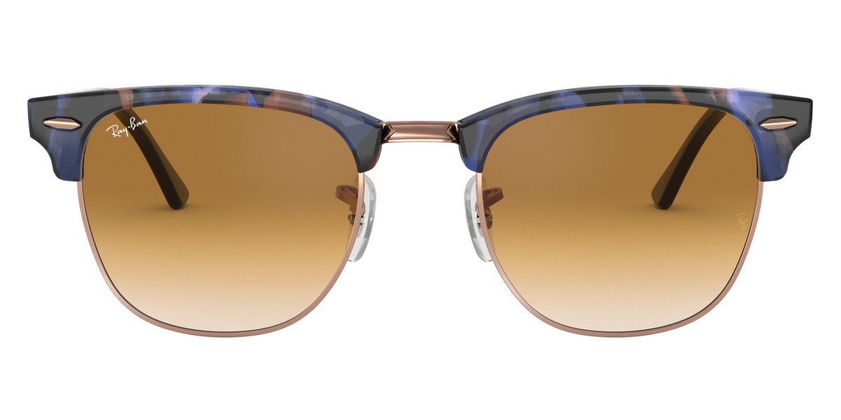 ray ban clubmaster brown blue