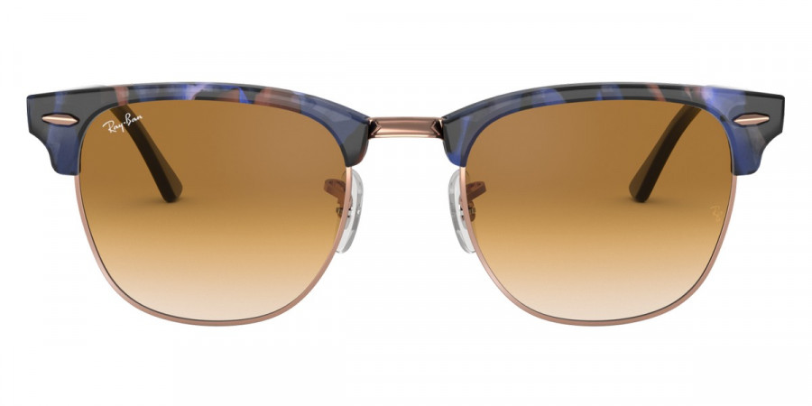 Ray-Ban™ Clubmaster RB3016 125651 49 - Spotted Brown/Blue