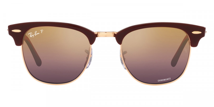 Ray-Ban™ Clubmaster RB3016F 1365G9 55 - Bordeaux on Rose Gold