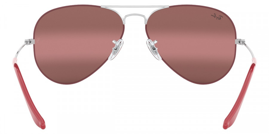 Color: Silver on Top Matte Bordeaux (9155AI) - Ray-Ban RB30259155AI62