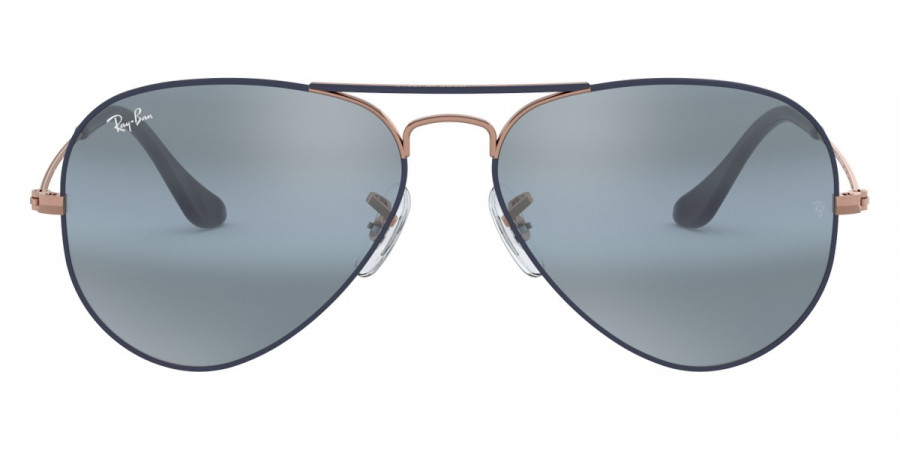 Ray-Ban™ Aviator Large Metal RB3025 9156AJ 55 - Matte Dark Blue On Copper