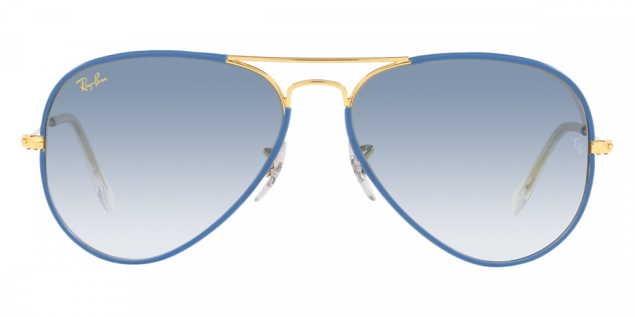 Ray-Ban™ Aviator Full Color RB3025JM 91963F 58 - Light Blue On Legend Gold