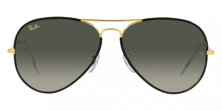 Ray-Ban™ Aviator Full Color RB3025JM 919671 58 - Black On Legend Gold