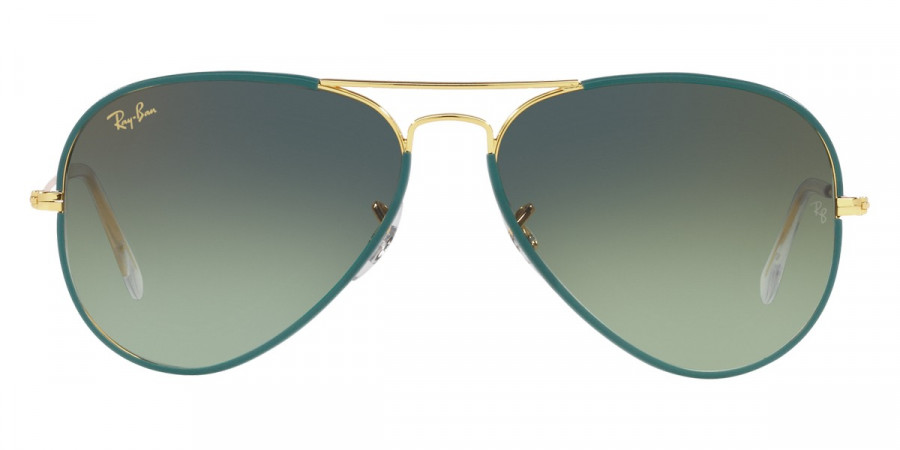 Ray-Ban™ Aviator Full Color RB3025JM 9196BH 58 - Petroleum On Legend Gold