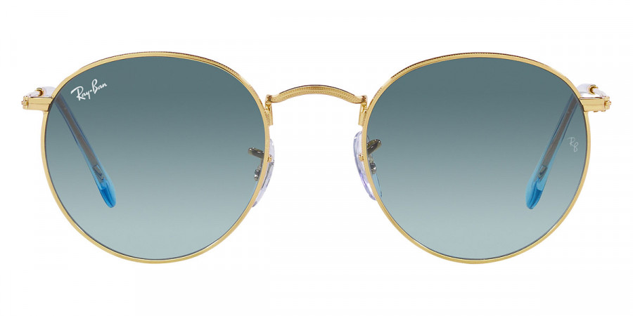 Ray Ban Round Metal RB3447 001 3M 53 Gold Sunglasses