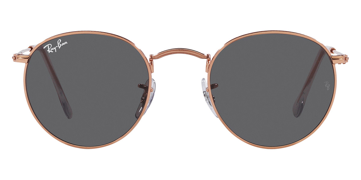 Ray-Ban™ Round Metal RB3447 9202B1 53 Rose Gold Sunglasses