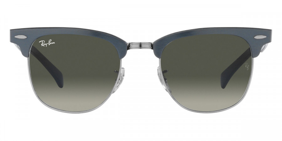 Ray-Ban™ Clubmaster Aluminum RB3507 924871 51 - Brushed Blue on Silver