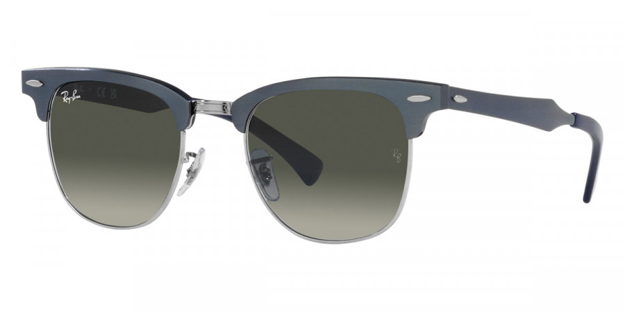 Color: Brushed Blue on Silver (924871) - Ray-Ban RB350792487151