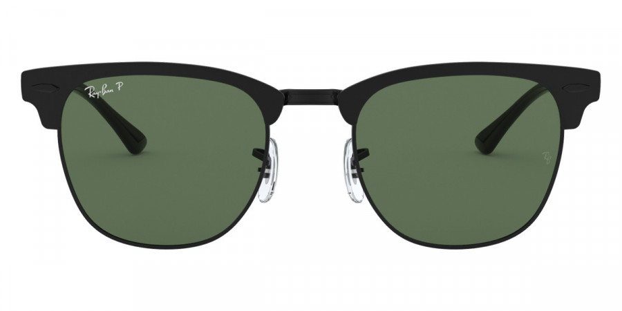 Ray-Ban™ Clubmaster Metal RB3716 186/58 51 - Matte Black On Black