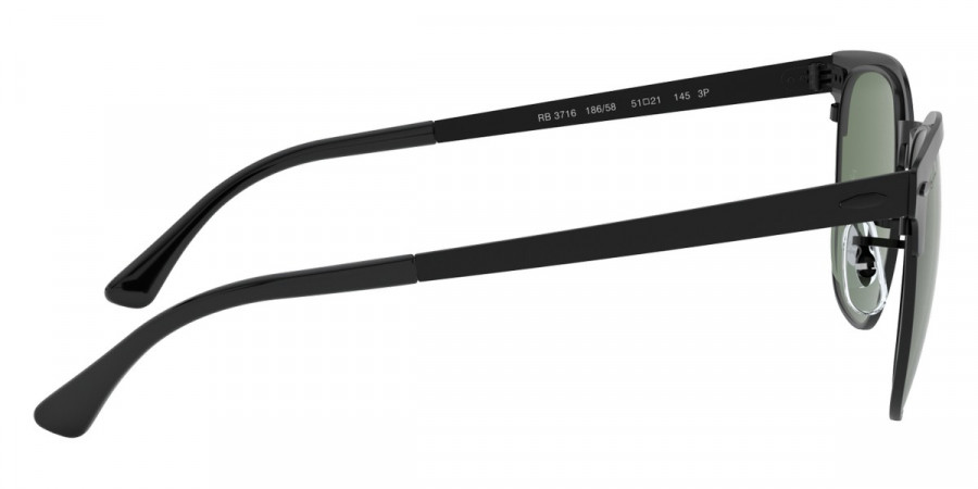 Color: Matte Black On Black (186/58) - Ray-Ban RB3716186/5851