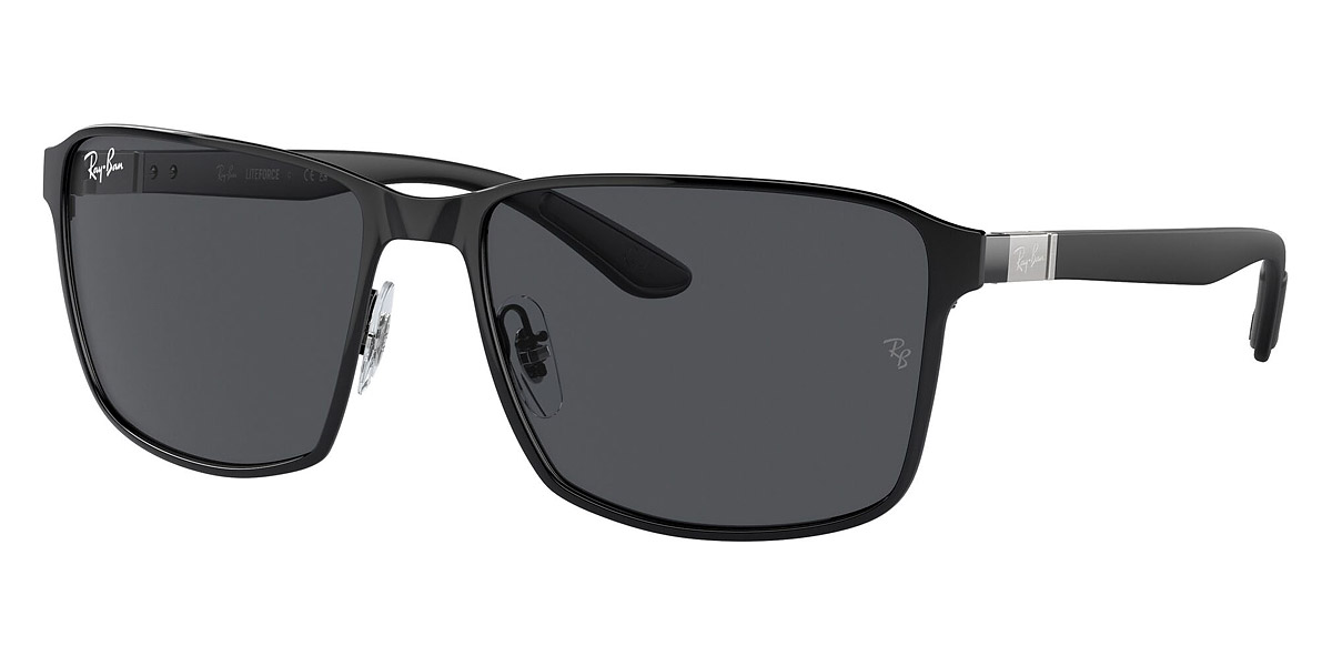 Ray-Ban™ RB3721 186/87 59 Black on Black Sunglasses