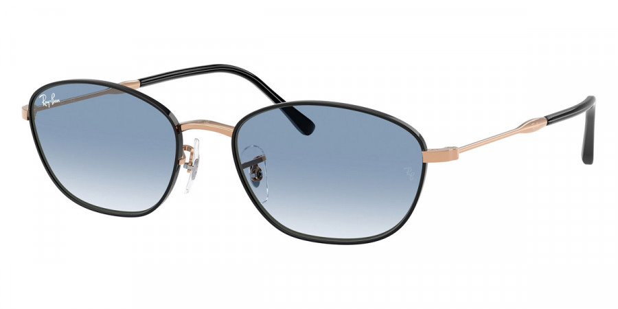 Color: Black on Rose Gold (92723F) - Ray-Ban RB374992723F58