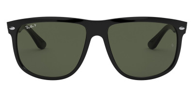 Ray-Ban™ Boyfriend RB4147 656811 56 Sunglasses in Matte Black on Green