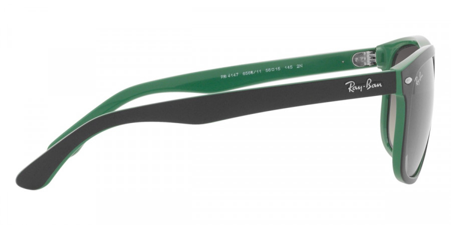 Color: Matte Black on Green (656811) - Ray-Ban RB414765681160