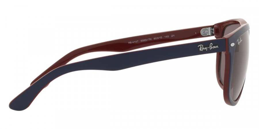 Color: Matte Blue on Brown (65697N) - Ray-Ban RB414765697N60