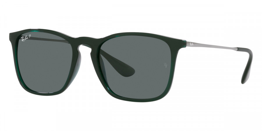 Color: Transparent Green (666381) - Ray-Ban RB418766638154