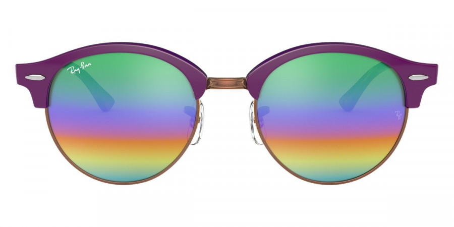 Ray-Ban™ Clubround RB4246 1221C3 51 - Violet on Transparent Violet