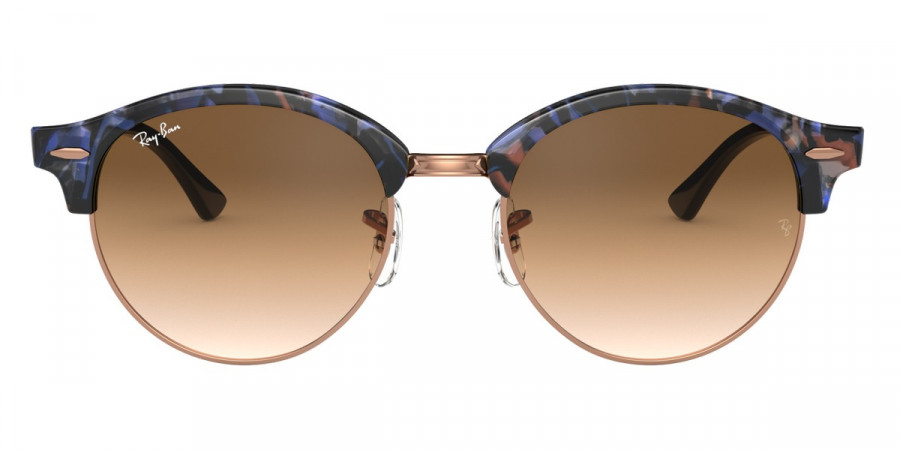 Ray-Ban™ Clubround RB4246 125651 51 - Spotted Brown/Blue