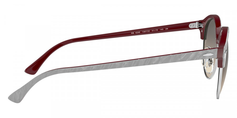 Color: Wrinkled Gray On Bordeaux (130732) - Ray-Ban RB424613073251