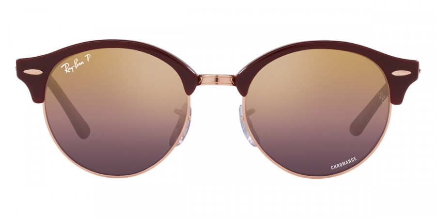 Ray-Ban™ Clubround RB4246 1365G9 51 - Bordeaux on Rose Gold