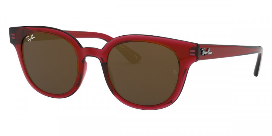 Color: Transparent Red (645193) - Ray-Ban RB432464519350