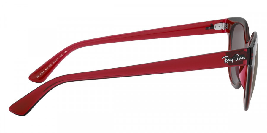 Color: Transparent Red (645193) - Ray-Ban RB432464519350