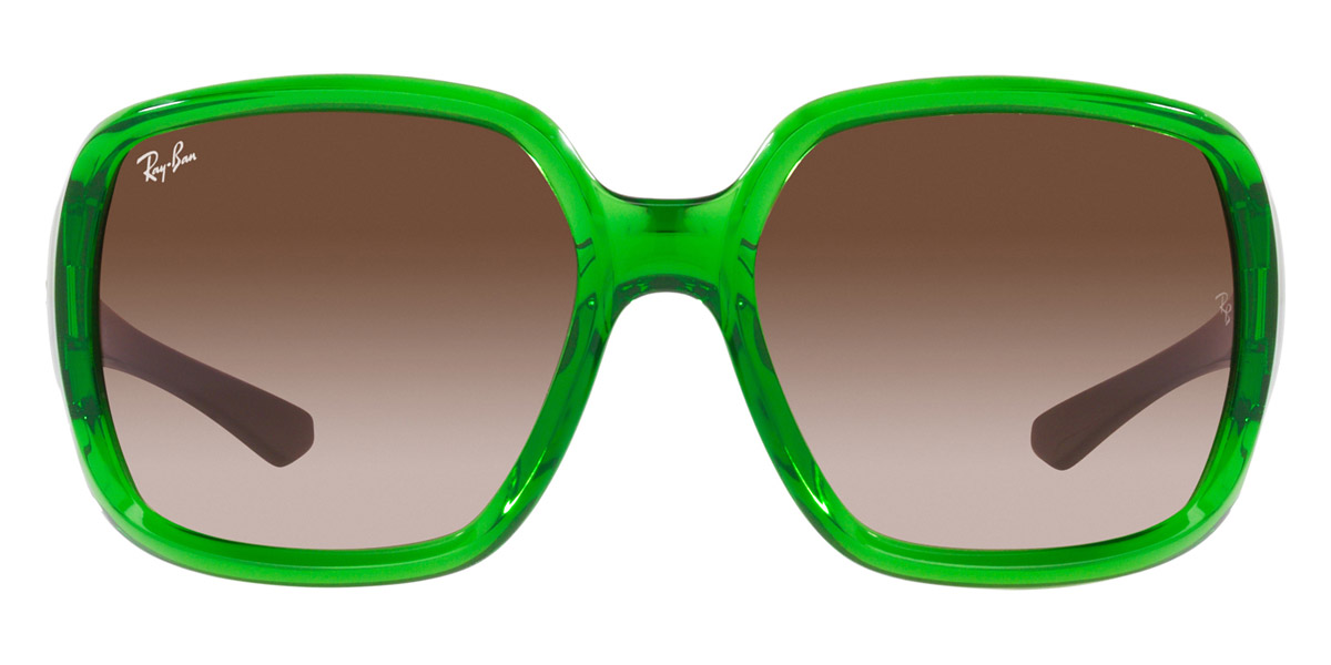 Ray-Ban™ Powderhorn RB4347 666113 60 Transparent Green Sunglasses