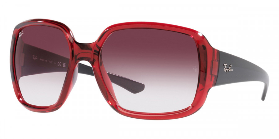 Color: Transparent Red (66628H) - Ray-Ban RB434766628H60