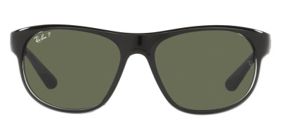 Ray-Ban™ RB4351 657080 59 Sunglasses in Matte Green on Blue