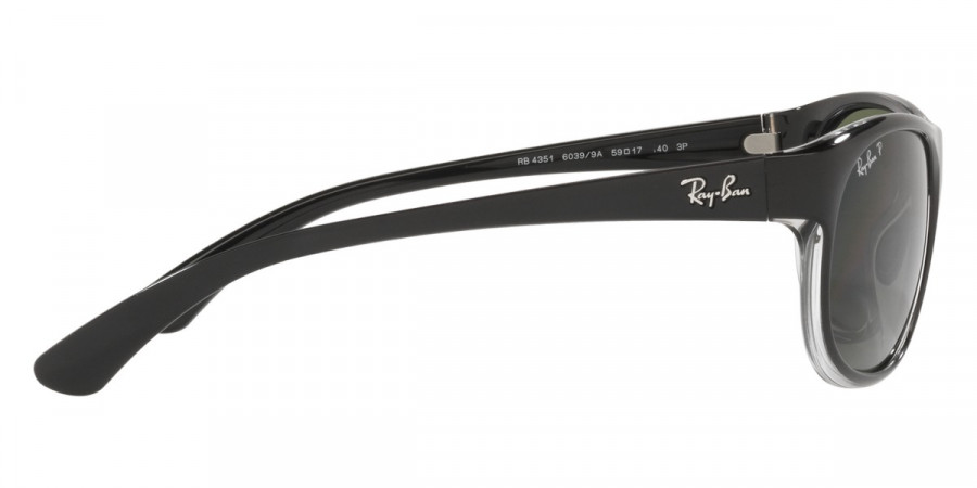 Color: Black on Transparent (60399A) - Ray-Ban RB435160399A59