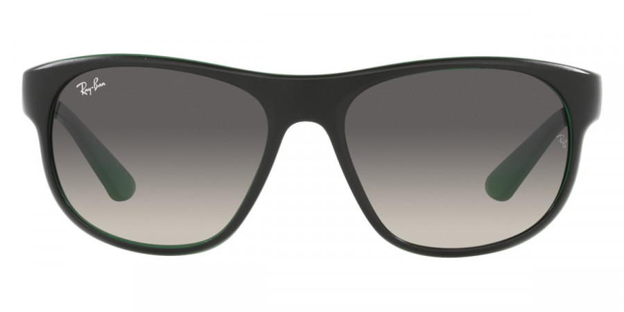 Ray-Ban™ RB4351 656811 59 - Matte Black on Green