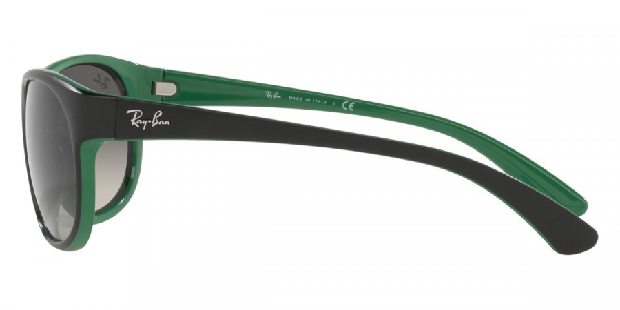 Color: Matte Black on Green (656811) - Ray-Ban RB435165681159