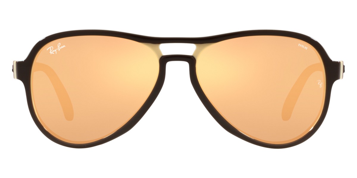 Ray-Ban™ Vagabond RB4355 6547B4 58 Dark Brown Light Brown Brown