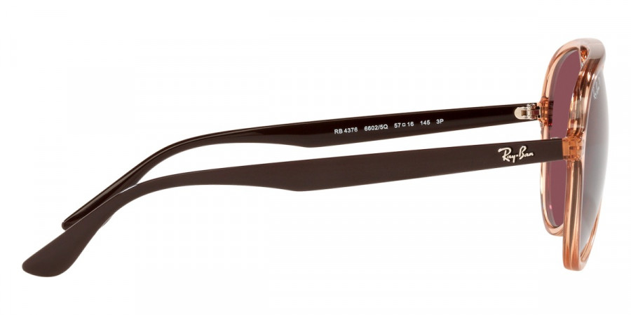 Color: Transparent Brown (66025Q) - Ray-Ban RB437666025Q57