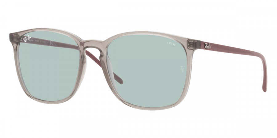 Color: Transparent Gray (6572Q5) - Ray-Ban RB43876572Q556