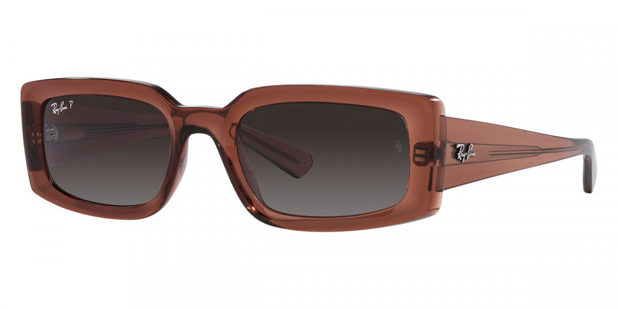 Color: Transparent Brown (6678T3) - Ray-Ban RB43956678T354