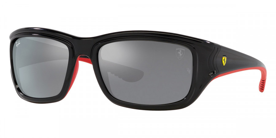 Color: Black on Red (F6016G) - Ray-Ban RB4405MF6016G59