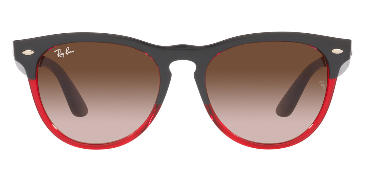 Ray-Ban™ Iris RB4471 663113 54 - Gray on Transparent Red