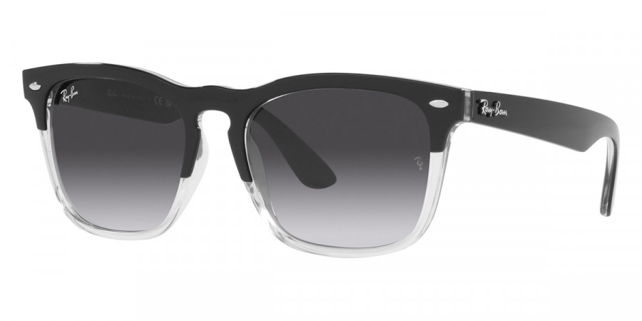 Color: Black on Transparent (66308G) - Ray-Ban RB448766308G54