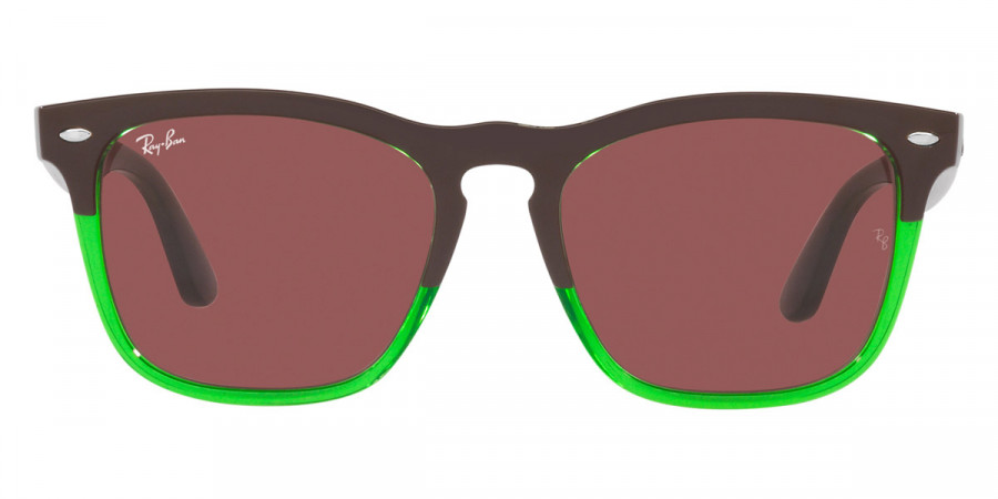 Ray-Ban™ Steve RB4487 663469 54 - Dark Brown on Transparent Green