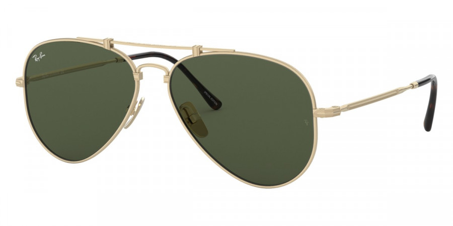 Color: Brushed Demi Gloss White Gold (913658) - Ray-Ban RB812591365858